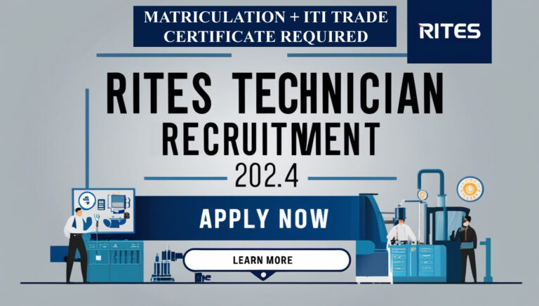 RITES Technician Recruitment 2024: Apply Now for 15 Vacancies