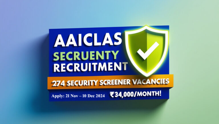 AAICLAS offers 274 Security Screener posts. Apply between 21 Nov to 10 Dec 2024.