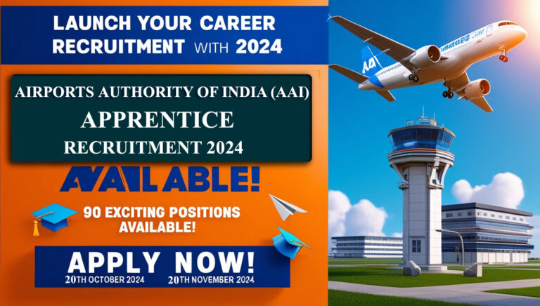 Explore exciting opportunities with AIRPORTS AUTHORITY OF INDIA (AAI) through the Apprentice Recruitment 2024. Apply now!